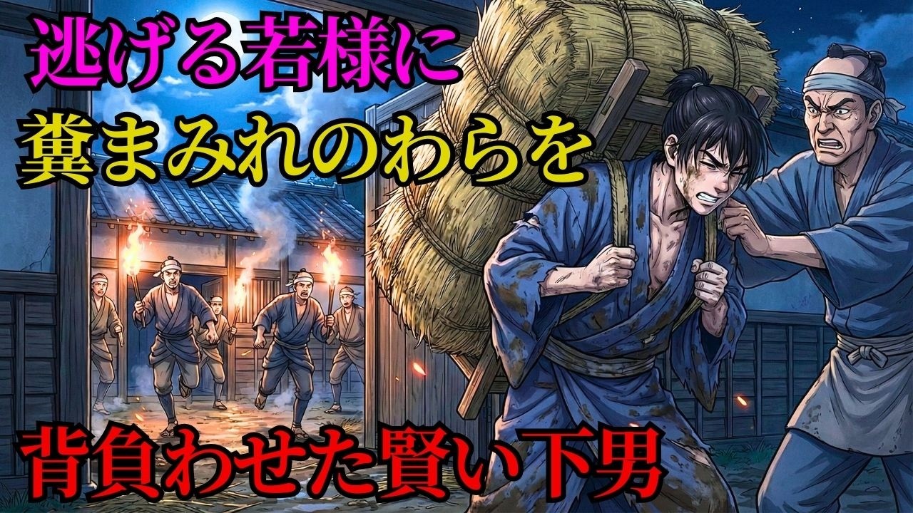 没落した若様に糞まみれのわら束を背負わせた賢い下男 | 野談 | 時代劇 | 昔話 | 説話 | 民話