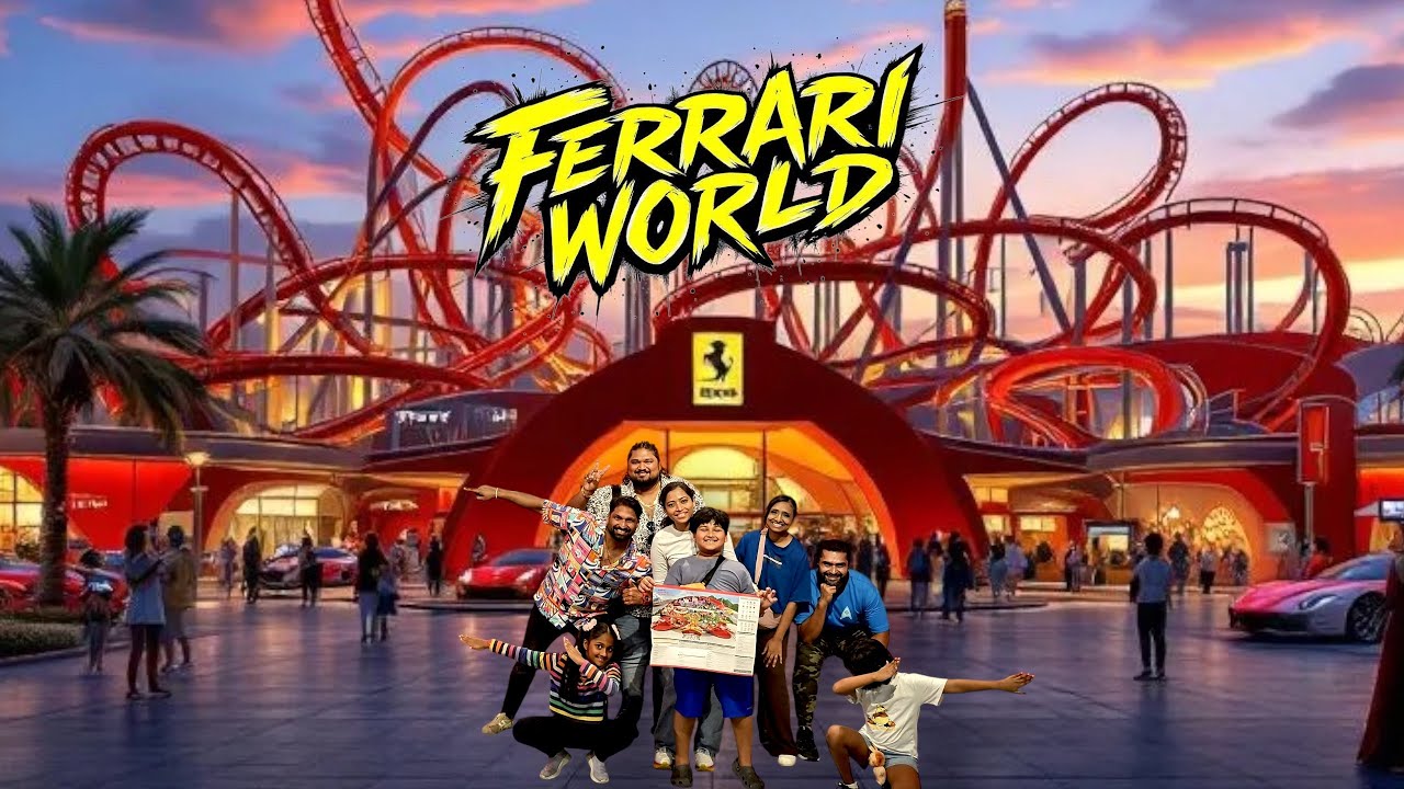 Vlog 5 - Ferrari World Abu Dhabi (4k) – Family adventure,Speed, Smiles & Screams! | @Amrithrajvlogs 