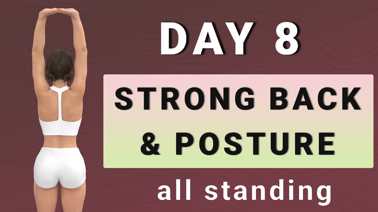 DAY 8: How to Reduce Back & Neck Pain + Fix Your Posture (32 exercises)✨15-Day Transformation✨