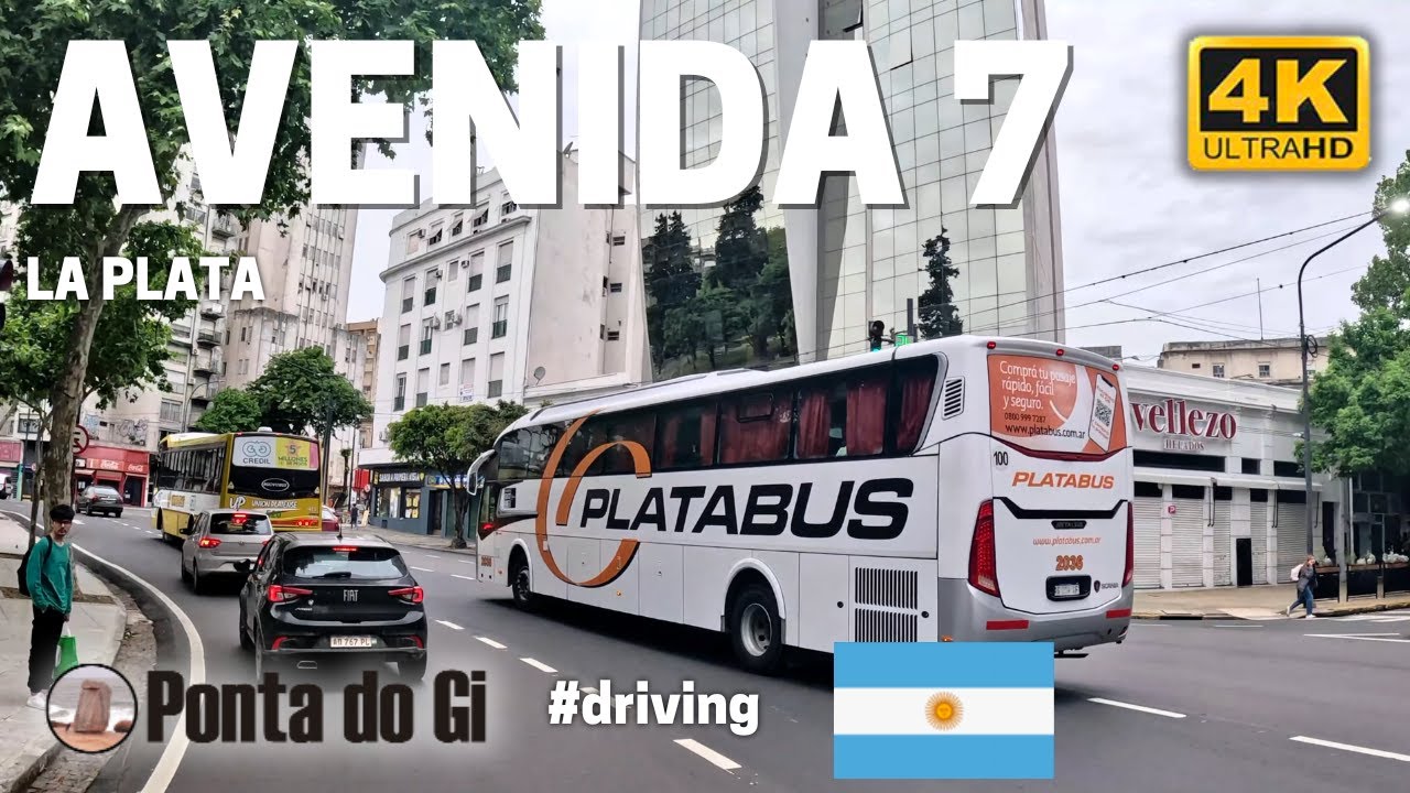 El ALMA de la CIUDAD de LA PLATA recorriendo la emblemática Avenida 7 #driving TOUR 2025 ARGENTINA