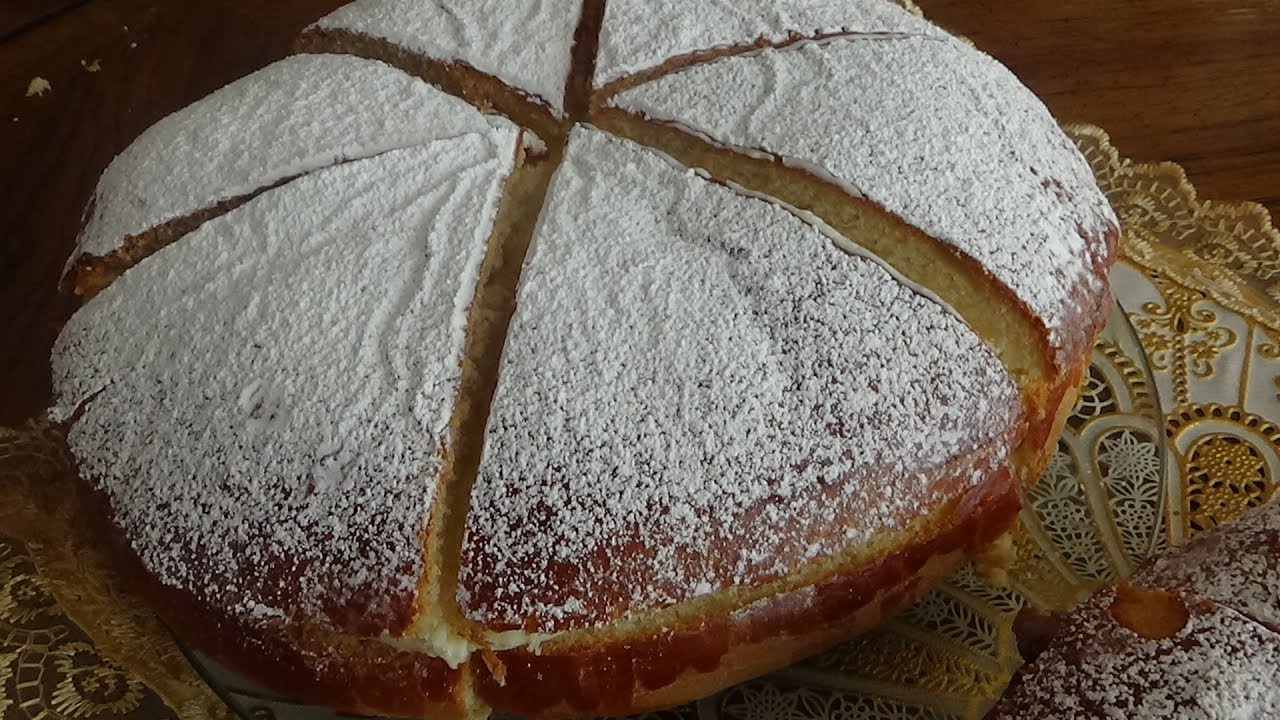 Lamona ou tarte Tropézienne / لامونا مصنوعة ببيضة واحدة خفيفة مثل القطن وصفة رااااائعة