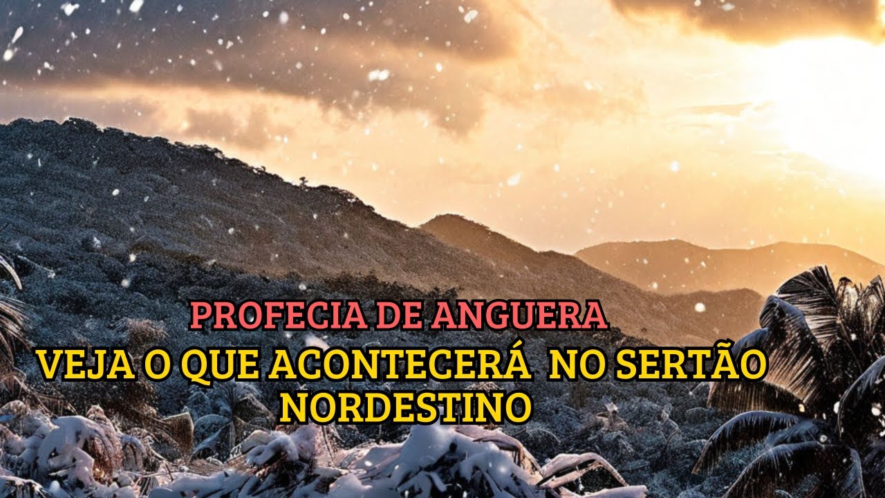 PROFECIA DE ANGUERA: VEJA O QUE ACONTECERÁ NO SERTÃO  NORDESTINO
