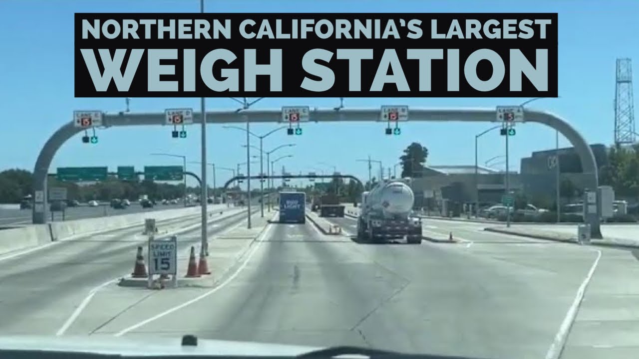 Driving thru Largest Weigh Station in Northern California.
