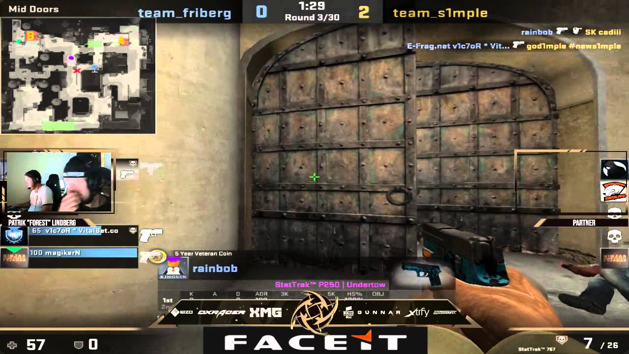 Friberg double knife in f0rest's stream