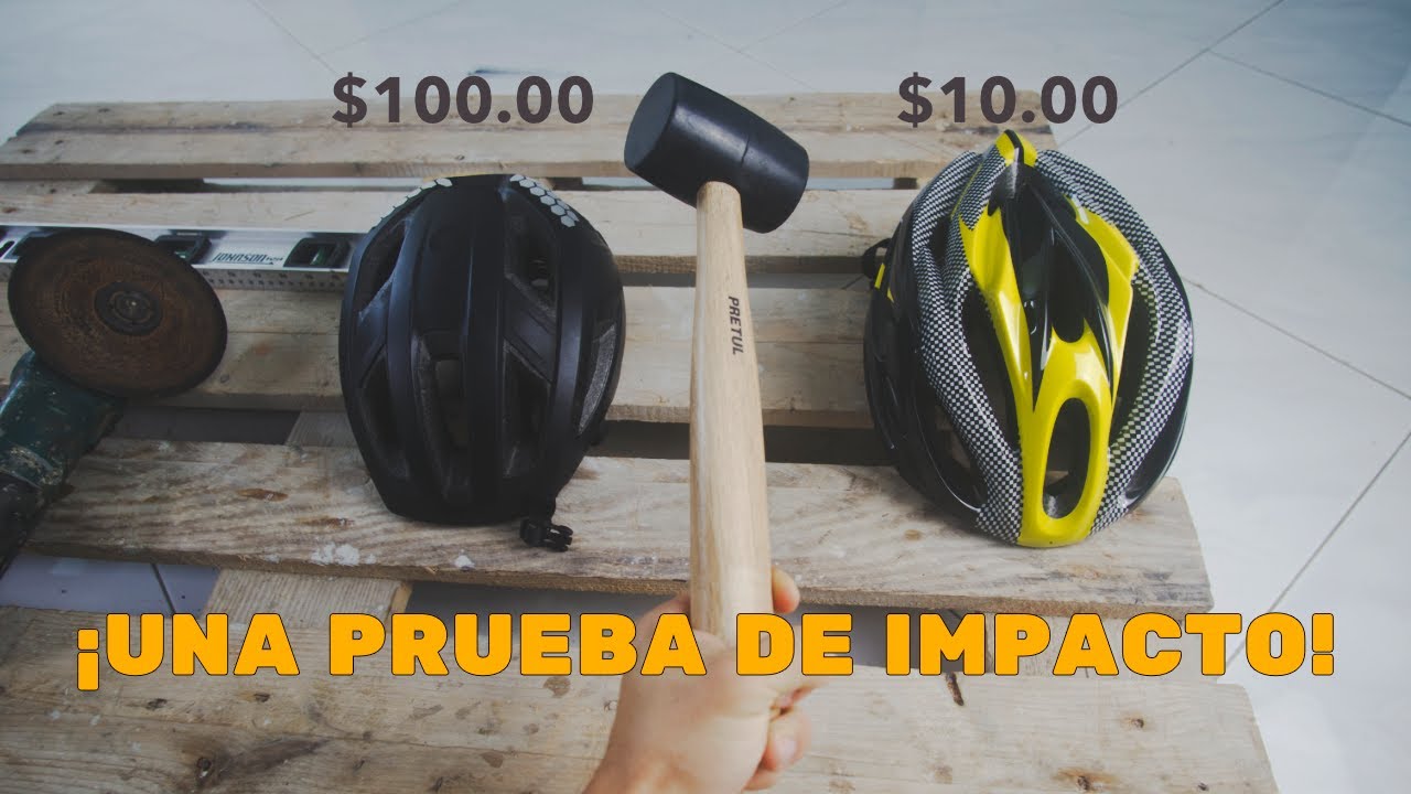 ¿Protege más un casco costoso? Rompí dos cascos para responderlo