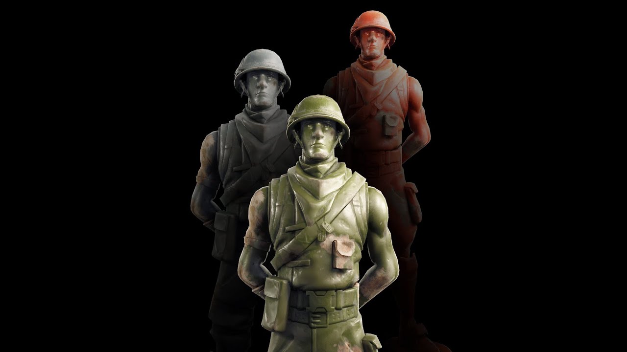 PATRULHEIRO DE PLASTICO REALIZANDO DESAFIOS RÁPIDOS. FORTNITE