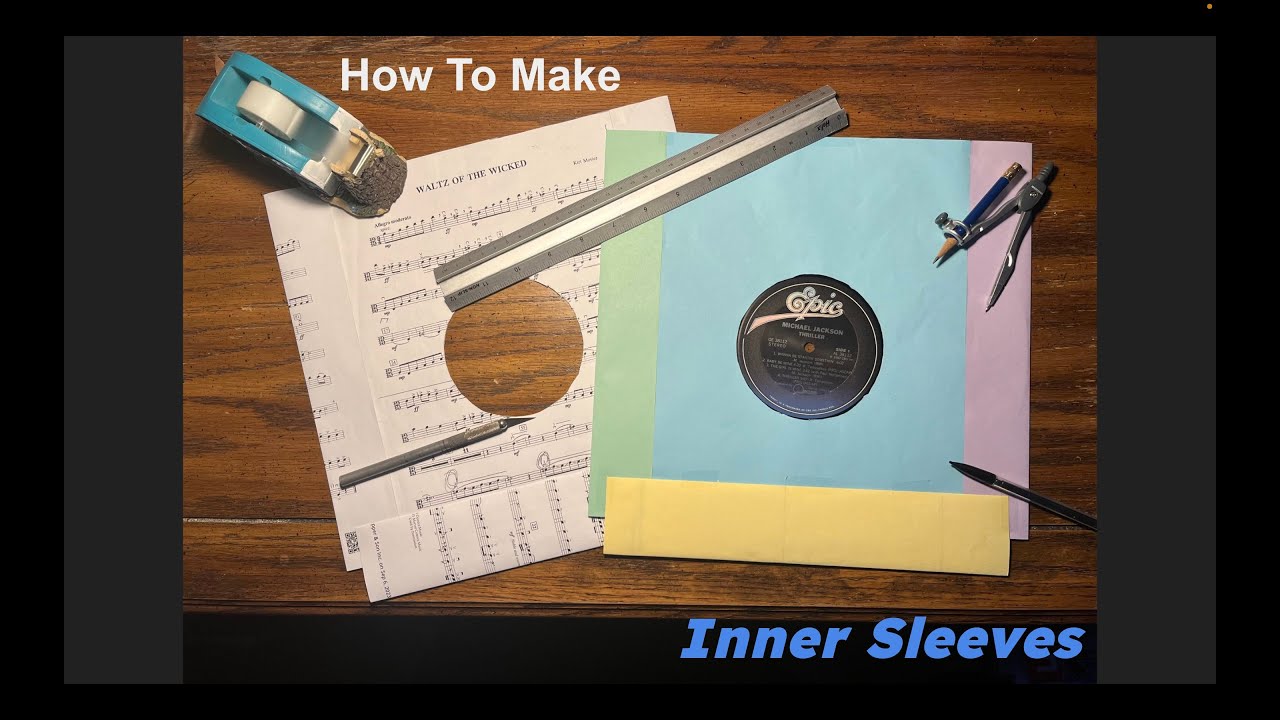 How To Make 12" Vinyl Record Inner Sleeves