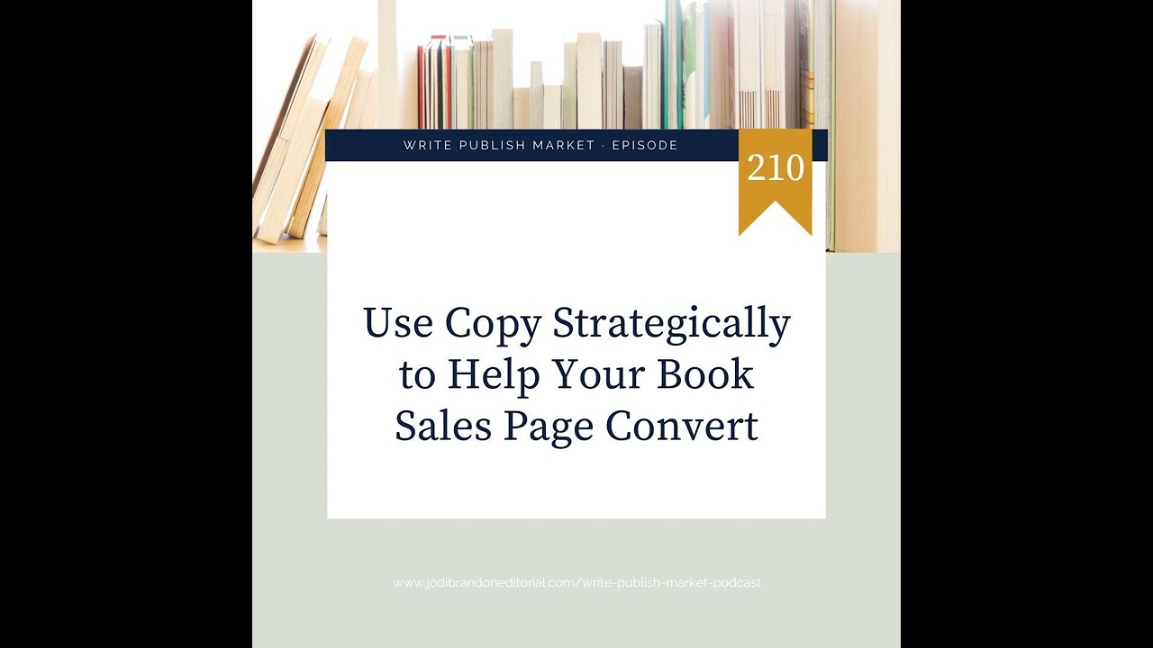 Use Copy Strategically to Help Your Book Sales Page Convert