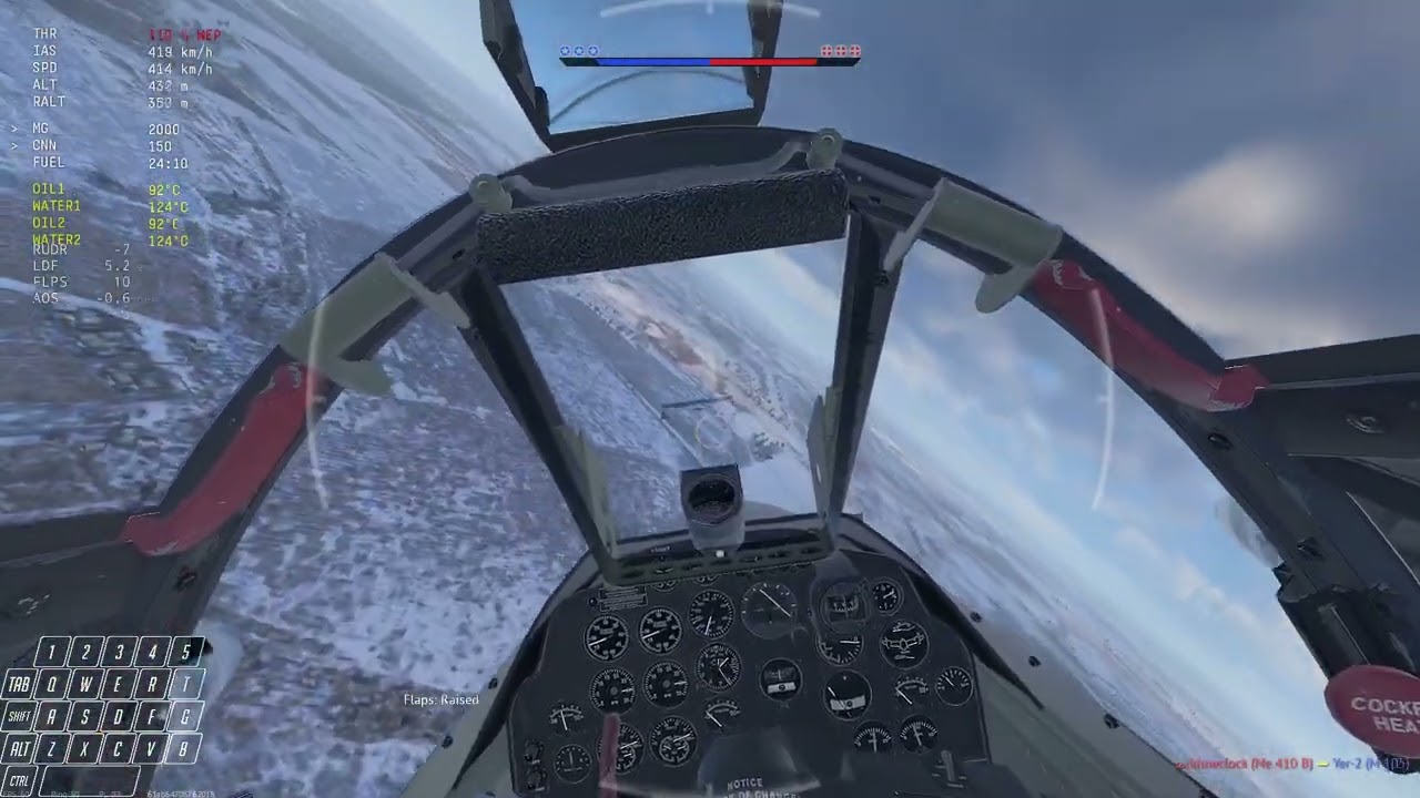 Warthunder - ASB - P-38J on A point vs Bf 109 Gs - MnK sim.