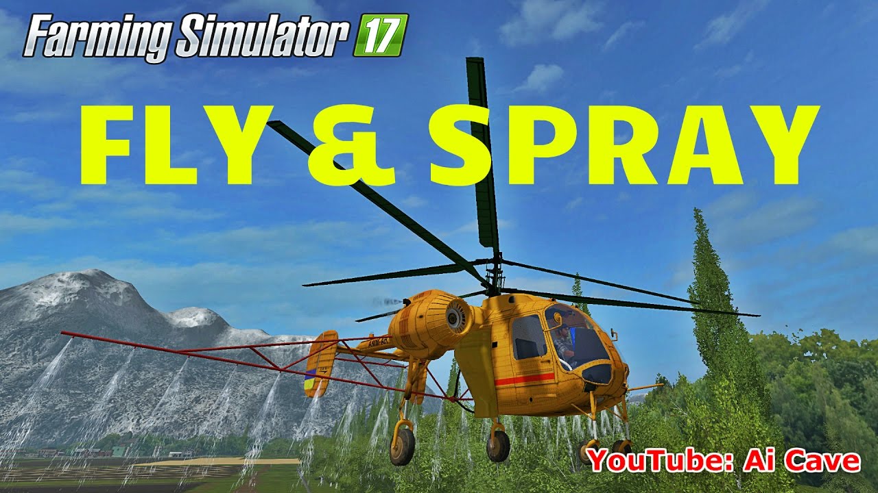 Farming Simulator 2017 Mods: Easy Fly KA 26 SH  Helicopter / Fertilizer Sprayer