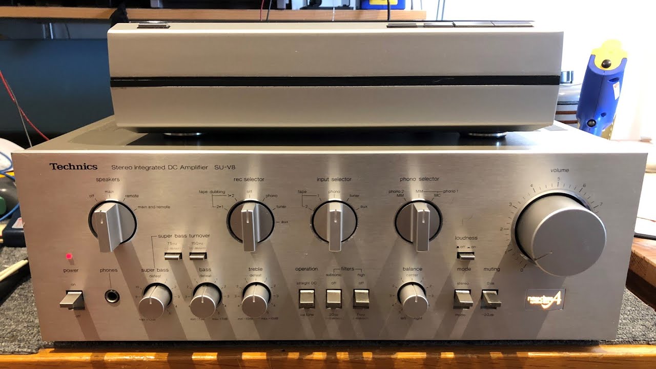 Ремонт, обслуживание и глубокая чистка усилителя Technics SU-V8 + бонус SL-10!