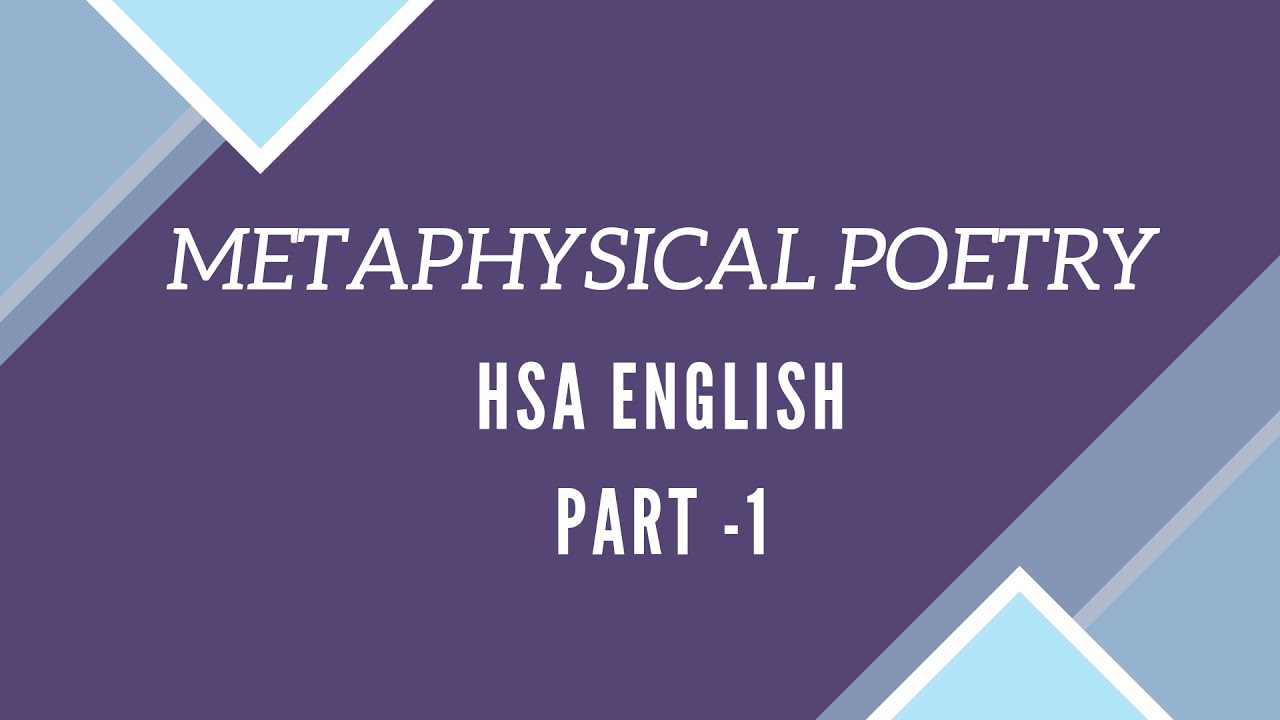 Metaphysical Poetry | HSA English | malayalam Explanation