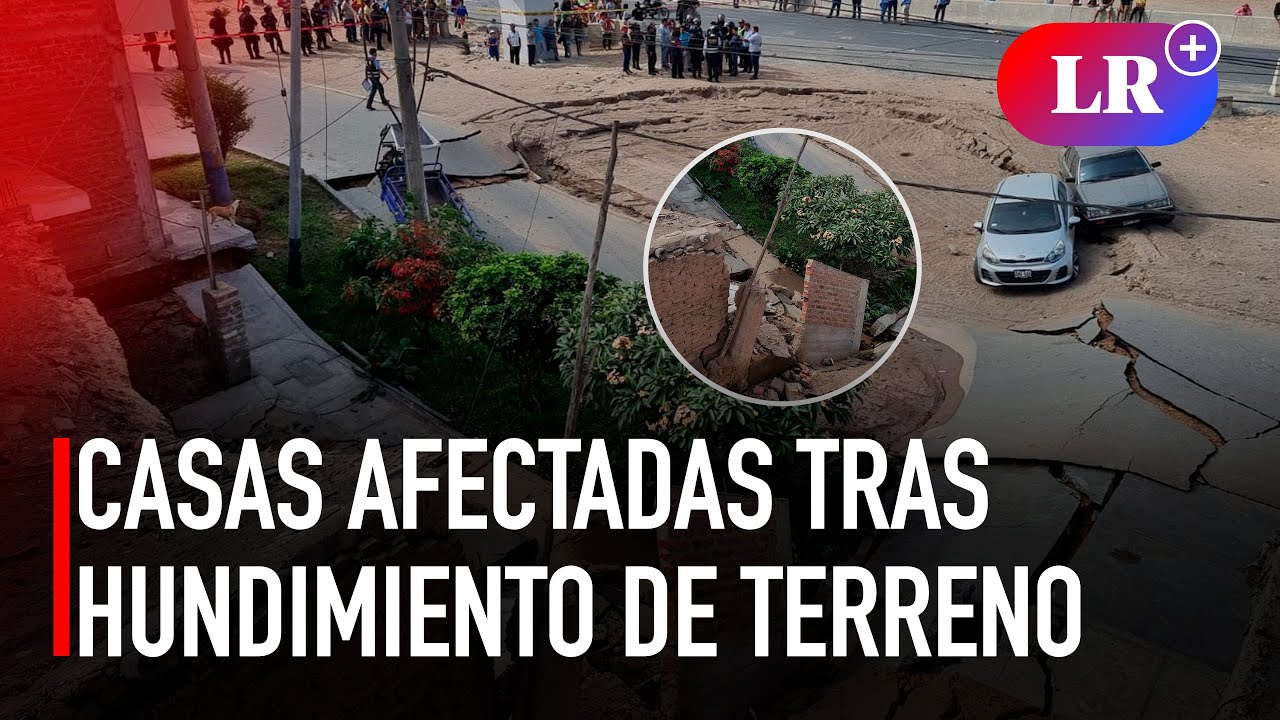 Chancay: Casas afectadas tras hundimiento de terreno por obras de túnel de mega puerto I #LR
