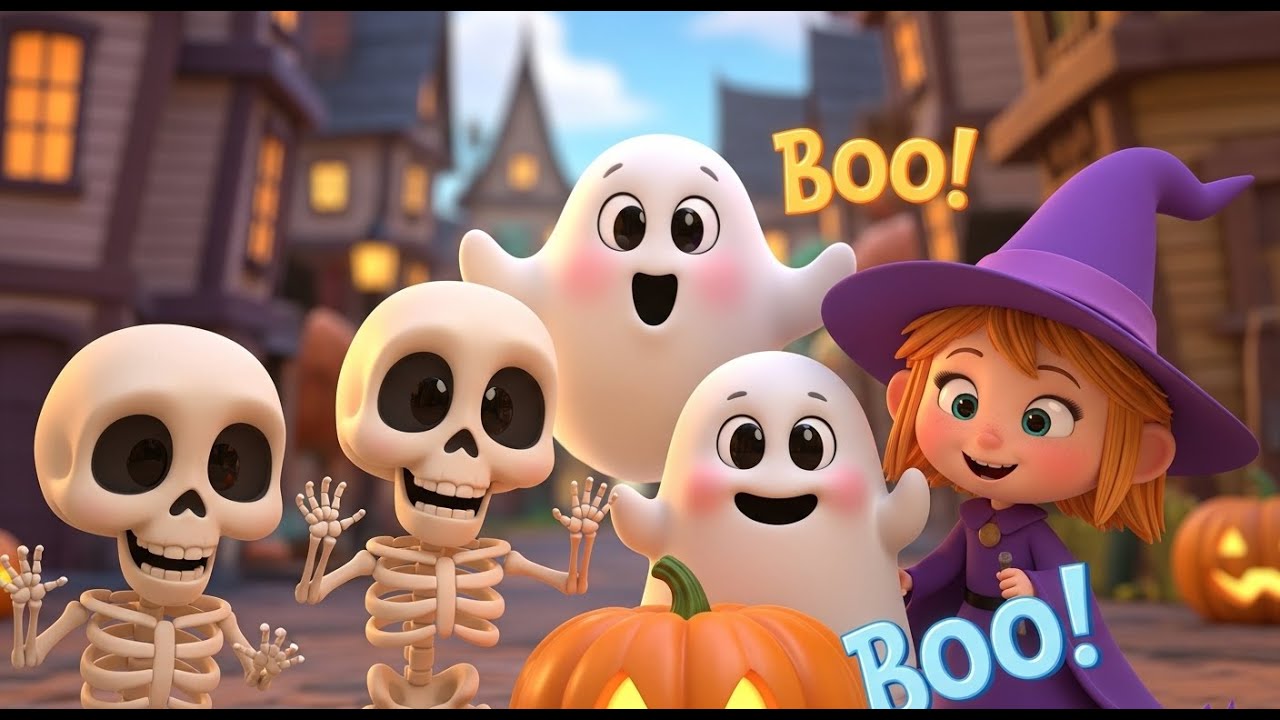 Skeleton Dance Party! 🎃 Halloween Songs for Kids & Toddlers | Nursery Rhymes 2025