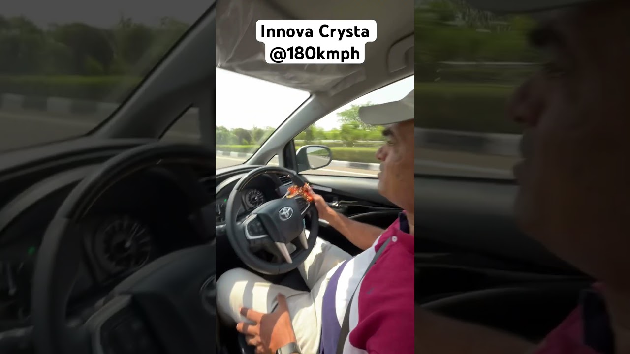 Innova Crysta 180 speed 2024 #crystainnova #travel #vlog #minivlog #love #shortvideo #entertainment