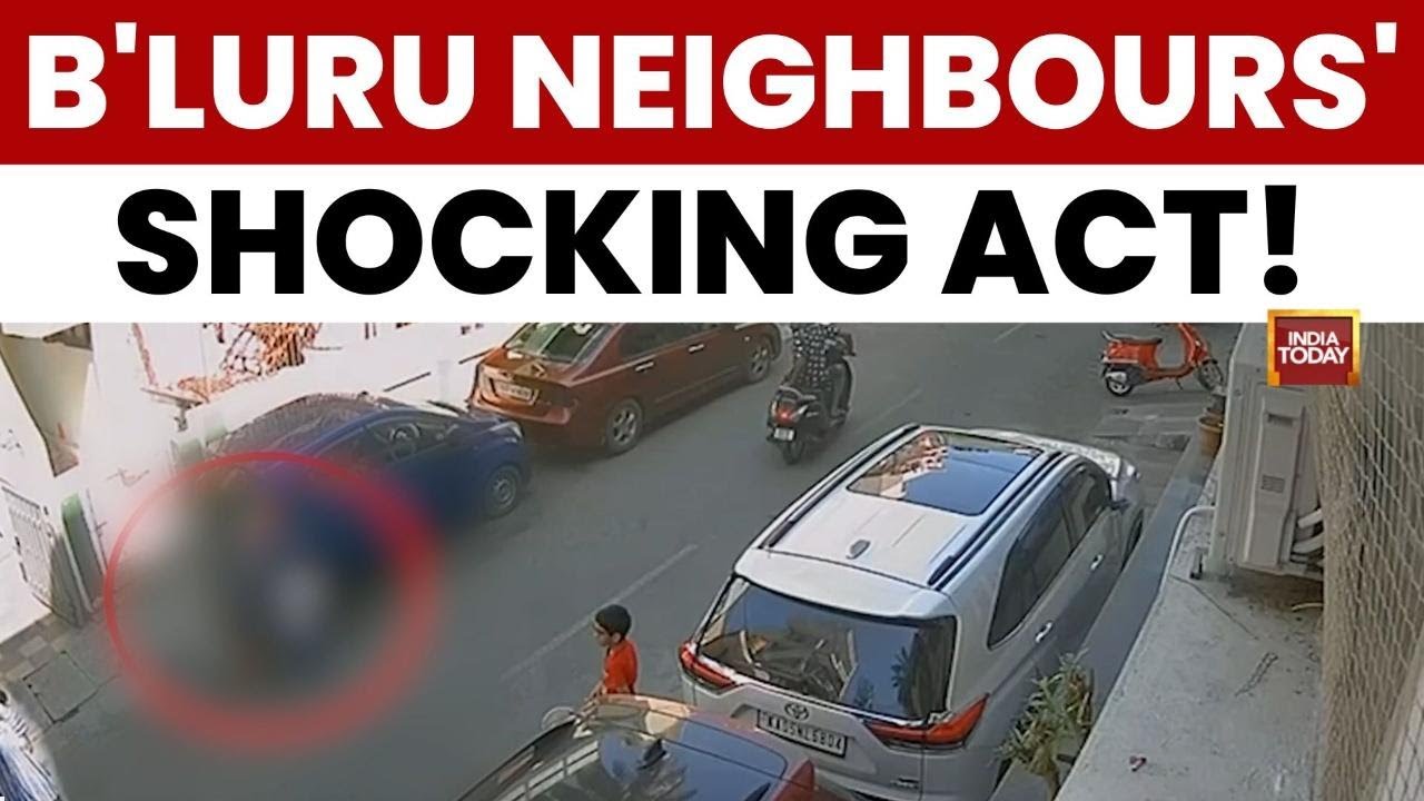 Bengaluru Shock: Neighbour Caught on CCTV Brutally Assaulting 5-Year-Old Boy | India Today News