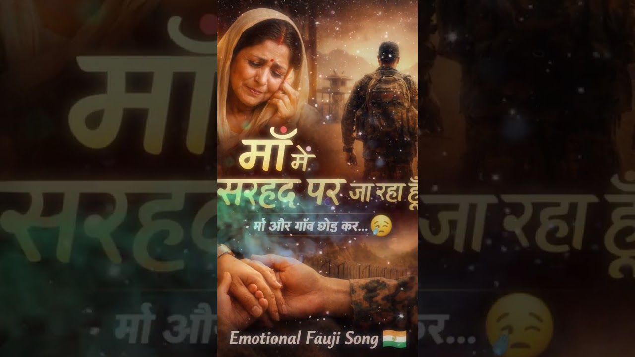 “माँ मैं सरहद पर जा रहा हूँ 🇮🇳 | Emotional Fauji Song | Hindi Patriotic Song”