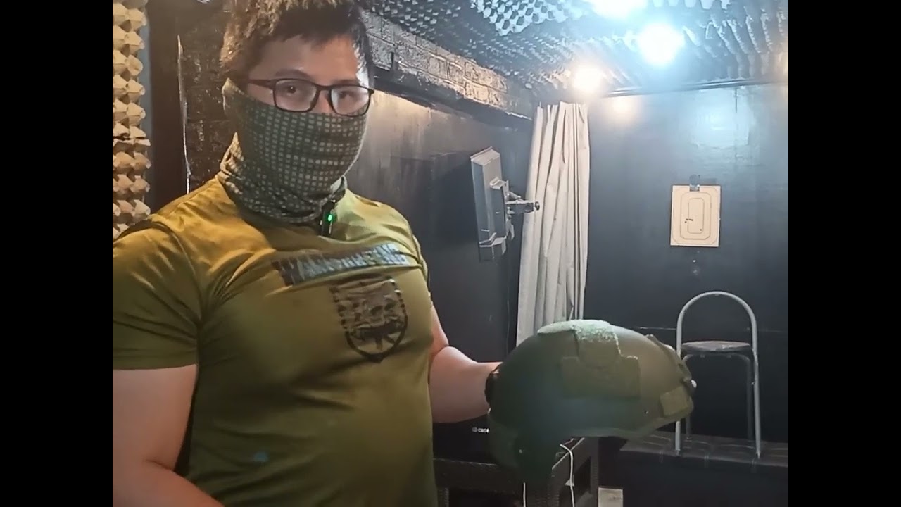 Chinese Ballistic Helmet test from Lazada