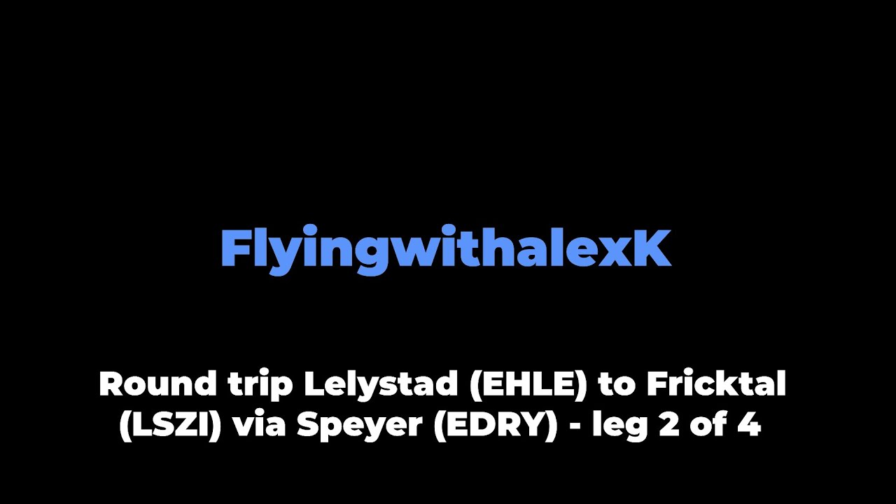 VFR Flight vlog - Fricktal (LSZI) via Speyer (EDRY) in a Diamond DA40 with live ATC - leg 2/4
