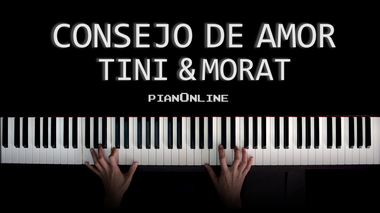 Tini, Morat - Consejo De Amor - Piano Tutorial Cover + ACORDES y Letra - Instrumental Karaoke V1