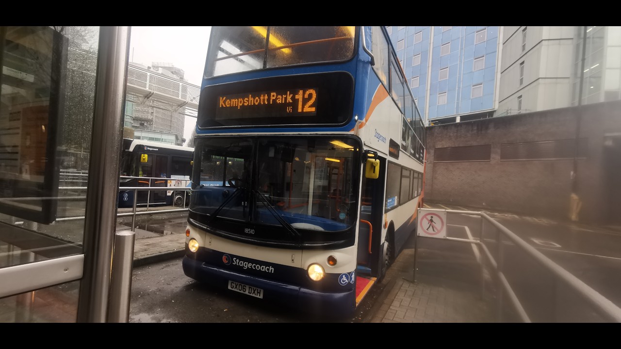 Stagecoach South ALX400 Trident 18510 GX06 DXH Route 12 Basingstoke - Brighton Hill - Kempshott Park
