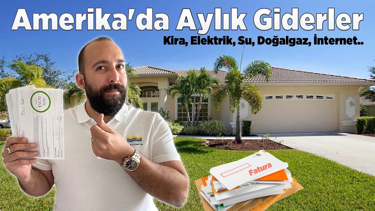 Amerika'da Aylık Giderler: Elektrik, Su, Kira, İnternet, Telefon Faturaları