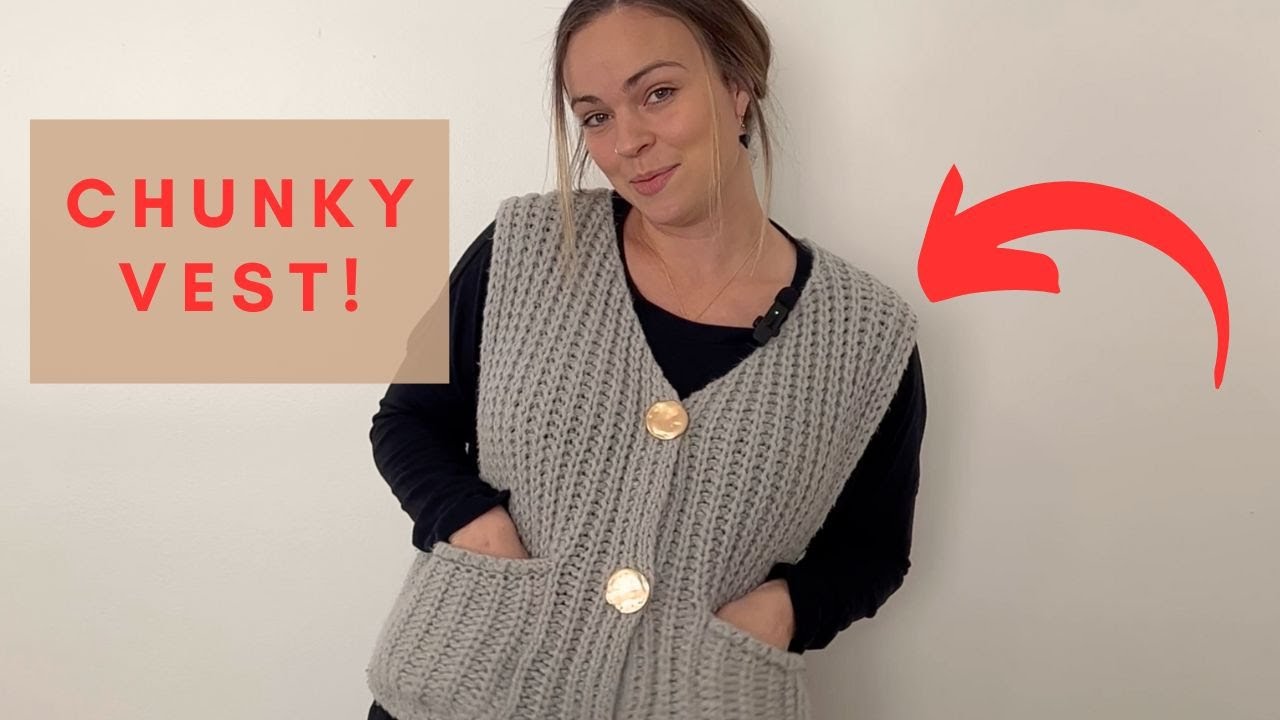 Review: Womens Chunky Sweater Vest Button Down Sleeveless Cardigan V Neck Crop Crochet Knit Top UEU