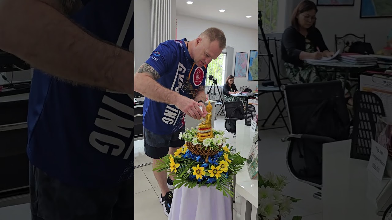 Songkran tradition with our students at Easy ABC #songkran   #songkranfestival #thailand