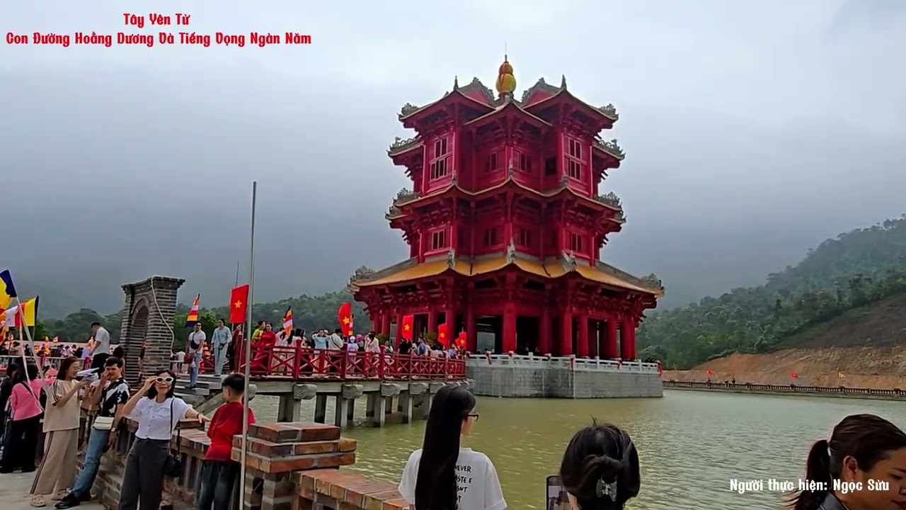 Video giới thiệu về một ngôi chùa, mọi người nên đến để chiêm bái và cầu an, đó là chùa Tây Yên Tử