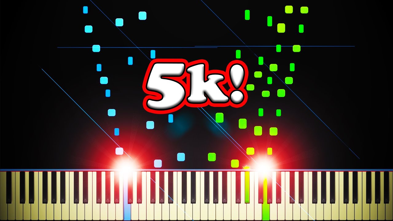 5,000 SUBSCRIBERS 5,000 NOTES (Playable Version) - Piano Tutorial