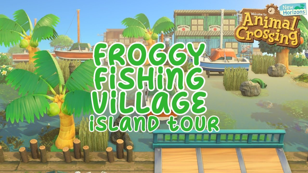 Экскурсия по острову моей рыбацкой деревни с лягушкой | Animal Crossing: New Horizons 🐸