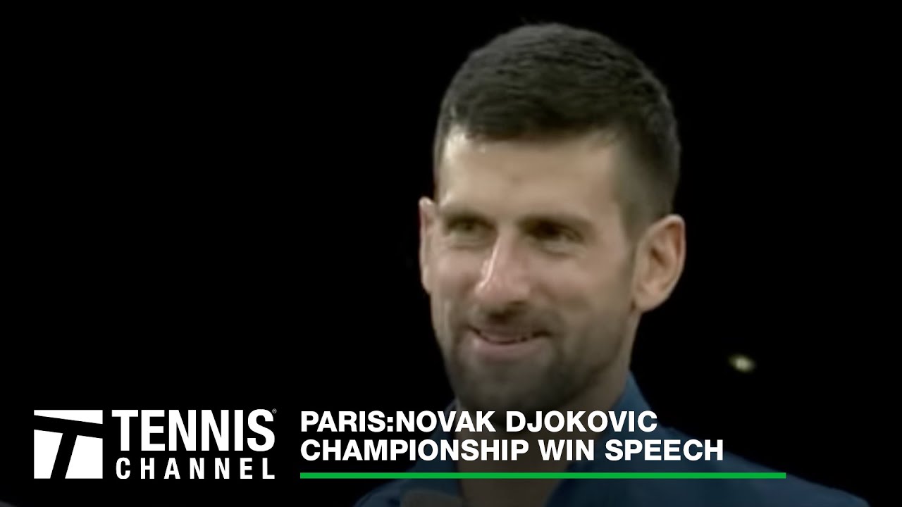 Novak Djokovic Discusses 97th Career Title; Paris Champion Speech