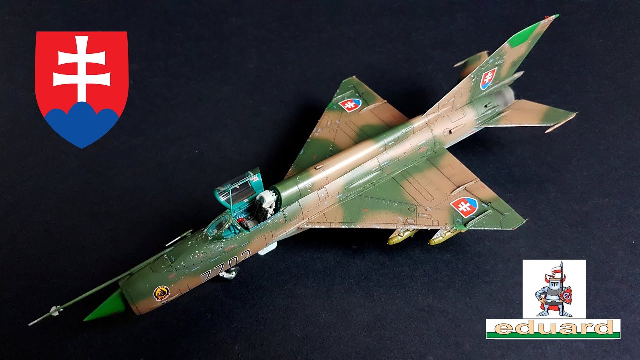 МиГ-21МФ Эдуард 1/72 с фототравлением детали ВВС Словакии