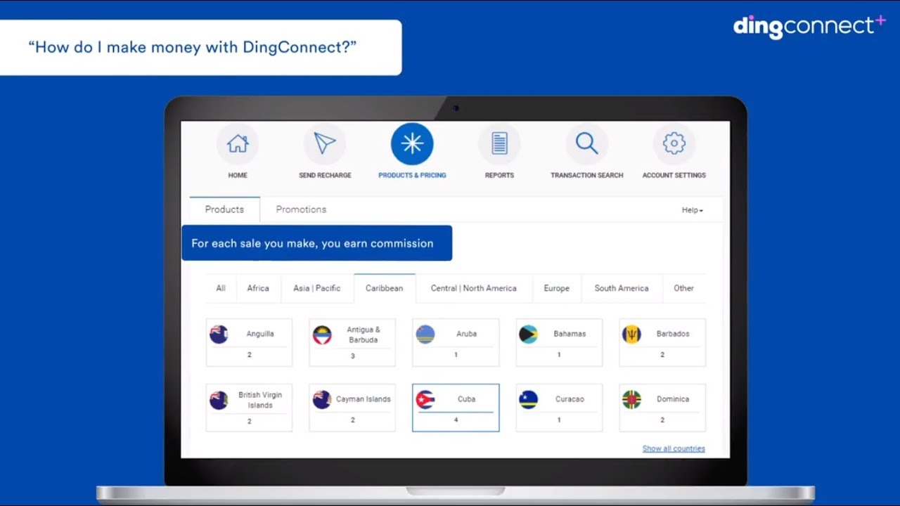Selling Mobile Top-up is easy with DingConnect