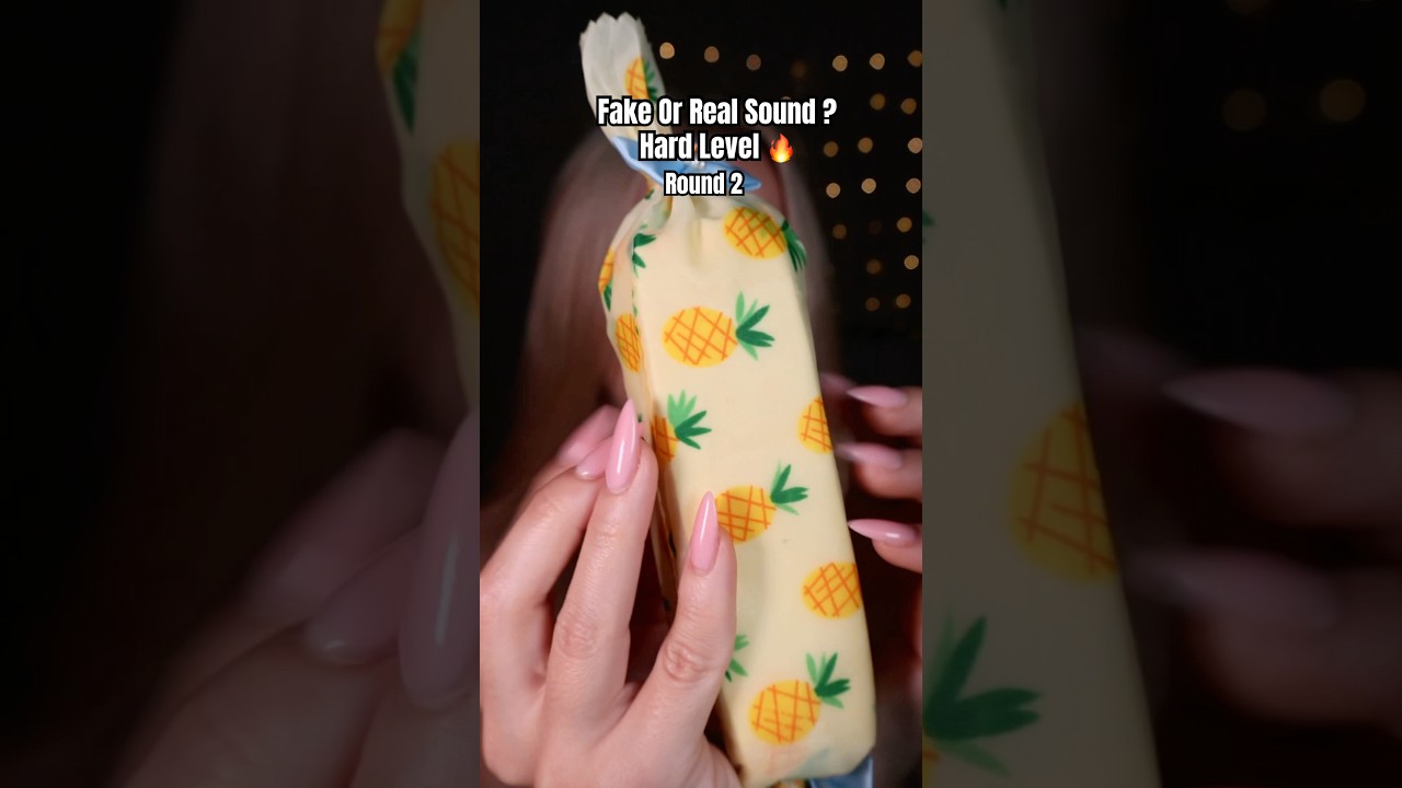 ASMR Game : Fake or Real Sound? 5 rounds 🔥 #asmr #asmrtingles #shortsasmr #asmrtingles