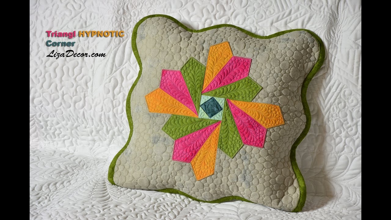 Patchwork Triangl Hypnotic, Corner, Ripple - LizaDecor.com