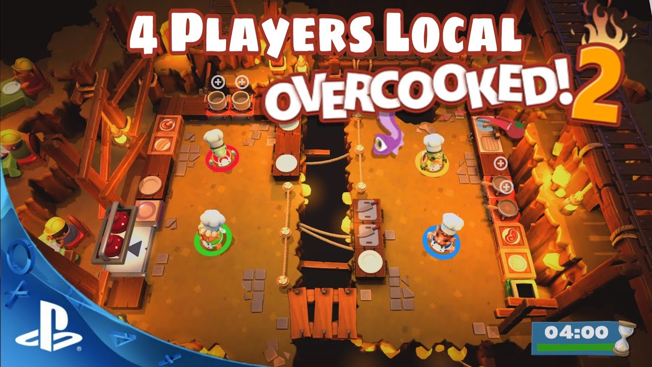 Overcooked! 2 | Coop 4 Players Local (PS4)
