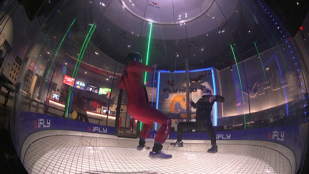 Low-speed backfly, side slides, exits, knee-to-belly, sitfly