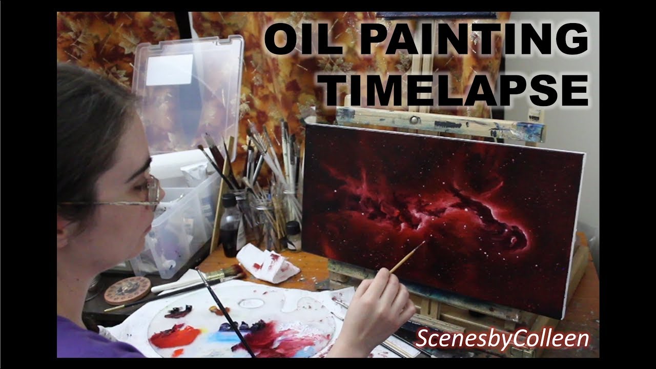 Timelapse Oil Painting - Elephant Trunk Nebula