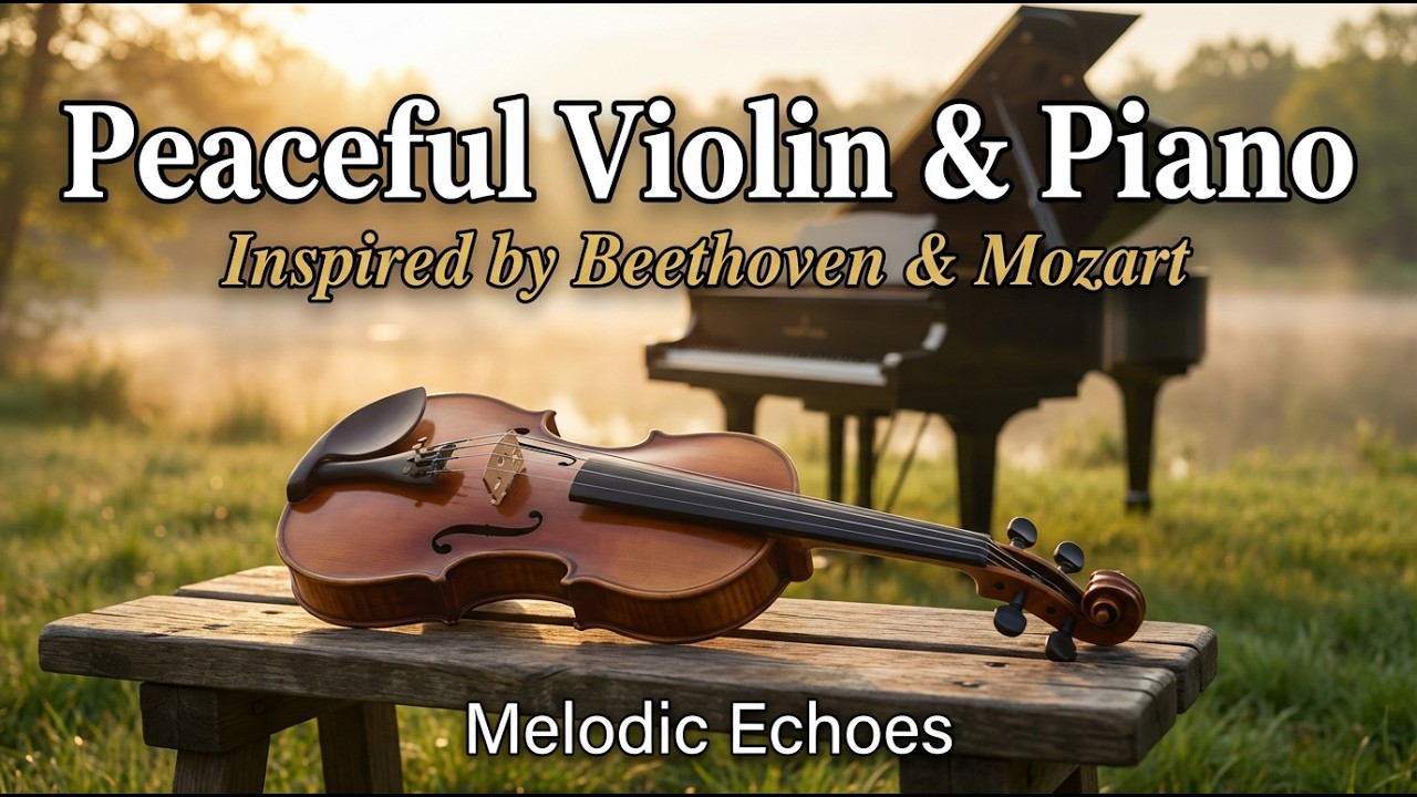 Peaceful Violin & Piano for Study and Focus | Inspired by Beethoven & Mozart