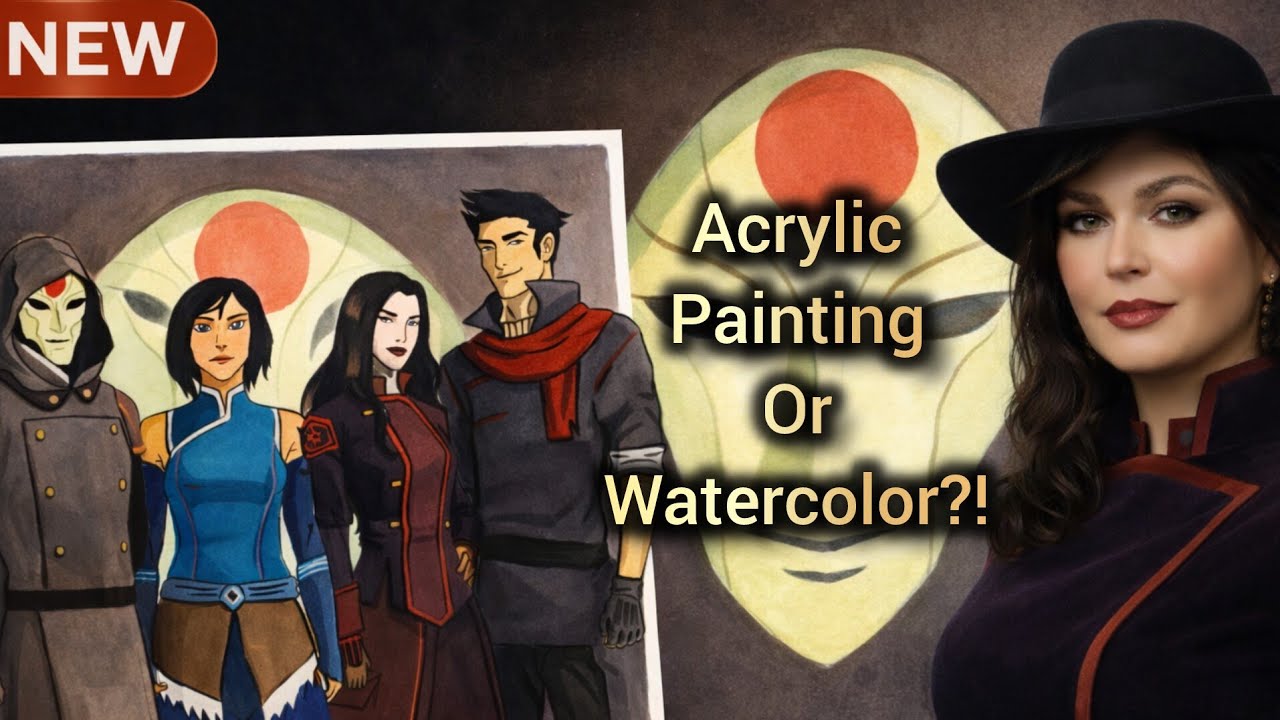✨️Acrylicpainting or Water color?!Let's see! Main characters of 