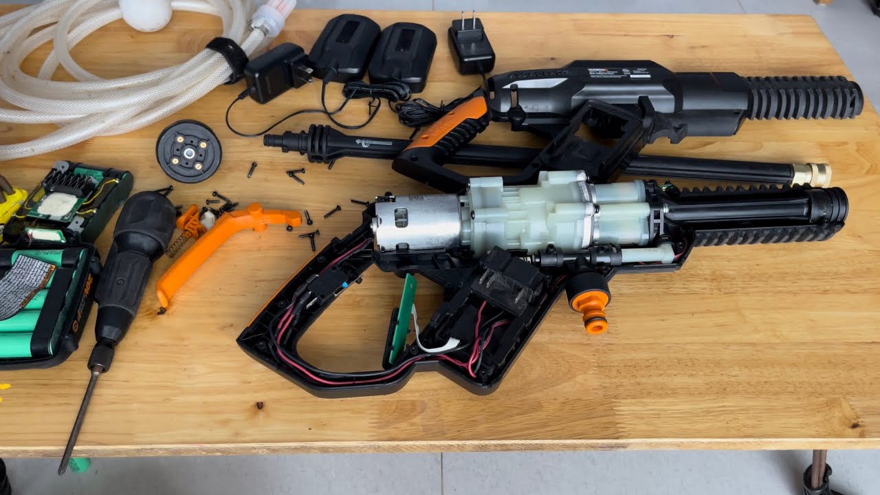 Bung máy rửa xe pin Worx 40V 450psi
