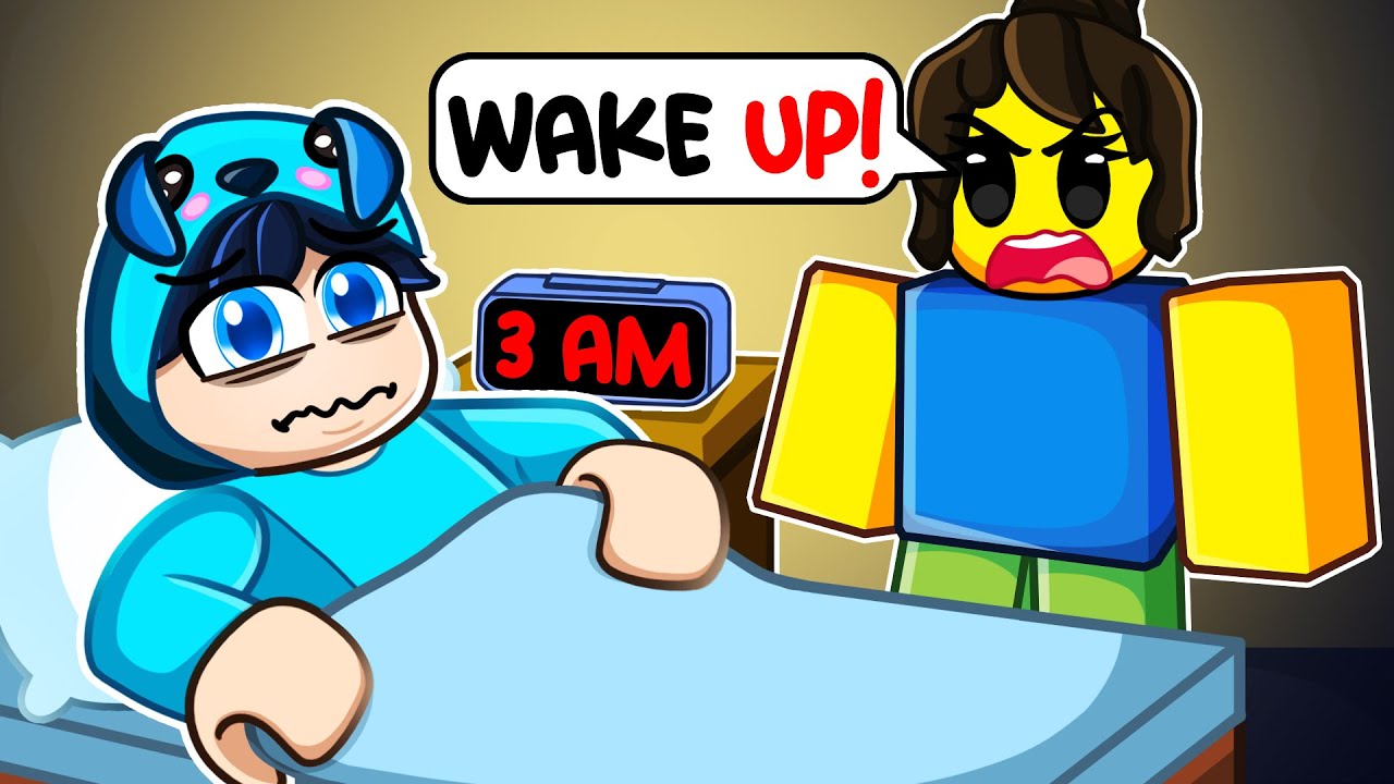 ROBLOX ИДУ В ШКОЛУ В 3 ЧАСА УТРА