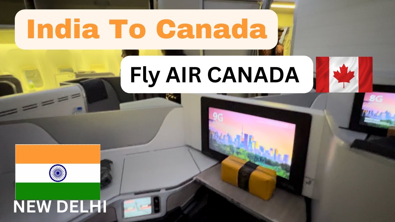 India to Canada: My First Flight experience | AirCanada 🇨🇦 Direct Flight vlog 2022| Complete Info