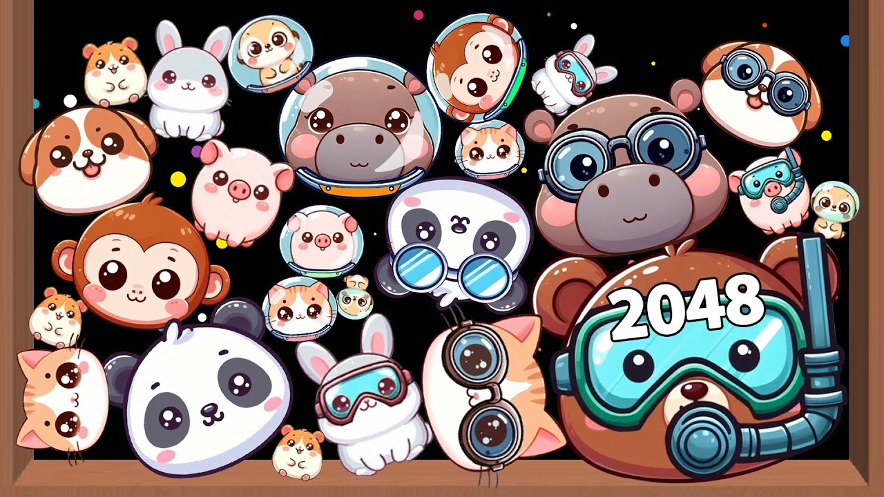 Merge Drop Animals - Drop & Merge (Watermelon 2048 Ball Games) Unlock Themes, Merge Animal Evolution