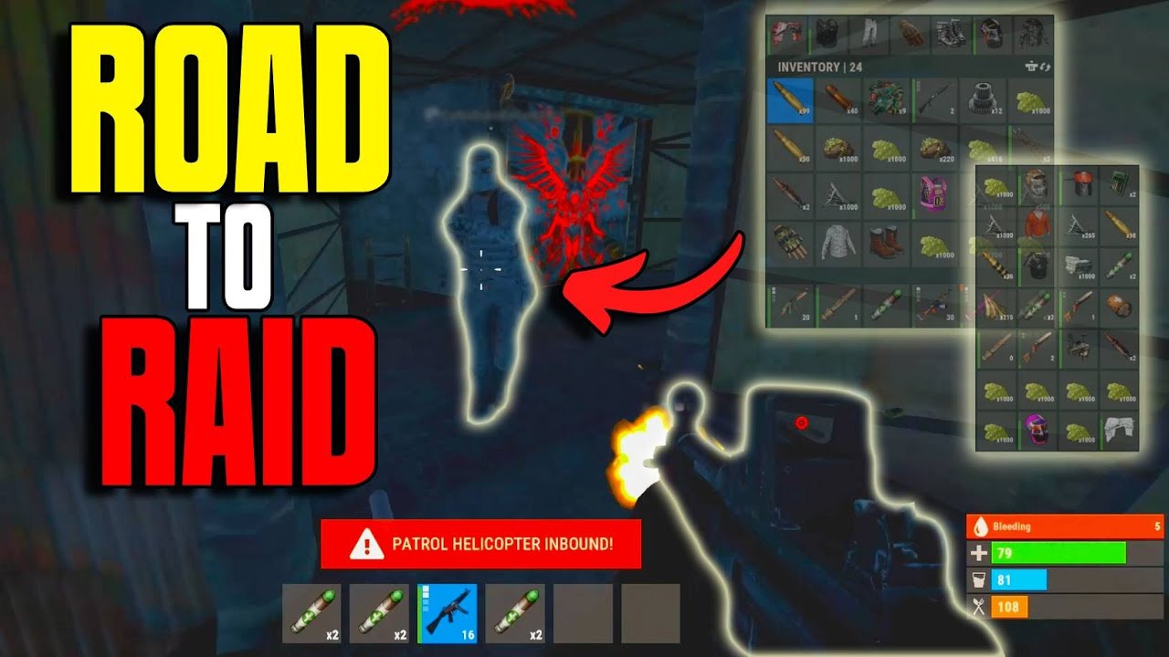 The DUO'S Road To A RAID DEFENSE - Rust Console Movie