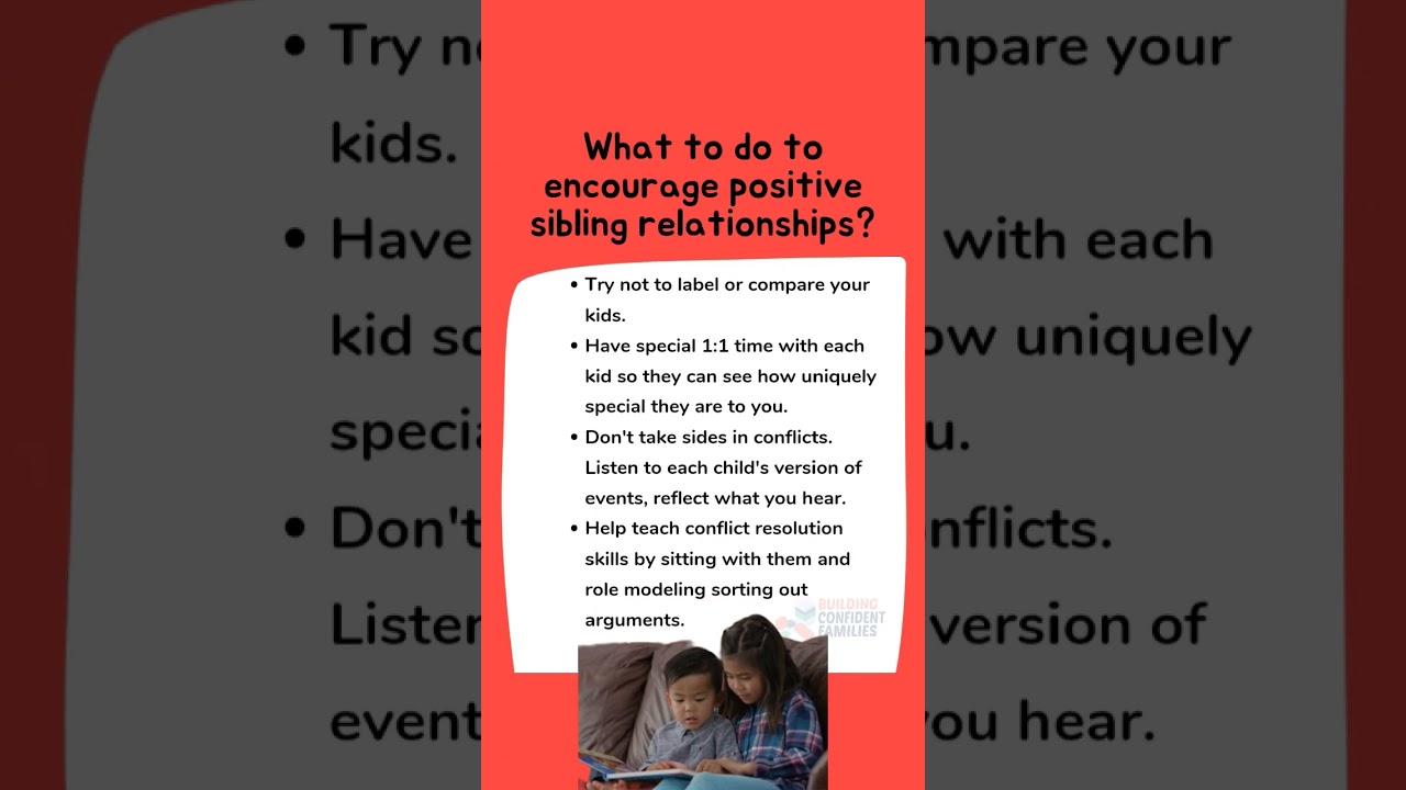 Sibling Rivalry & Encouraging The Sibling Bond | Parenting Tips #PositiveParenting #siblings