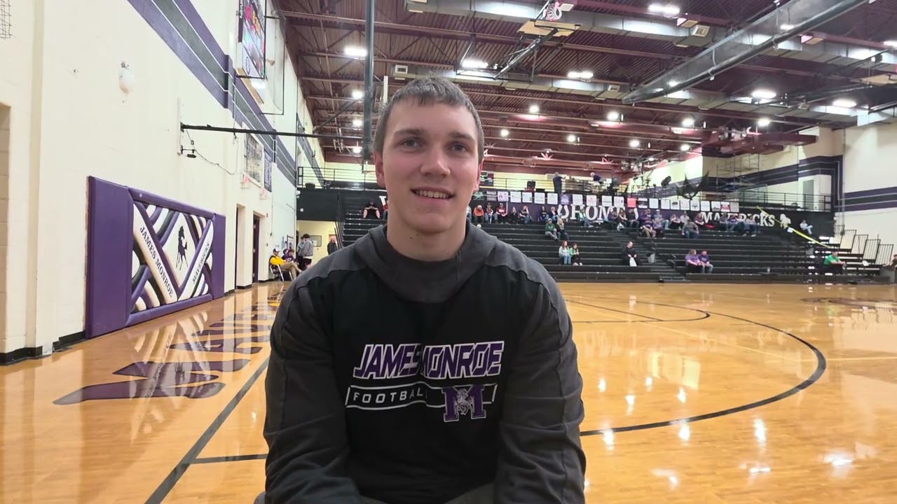 James Monroe senior Brock Parker discusses signing with Concord University to play football 