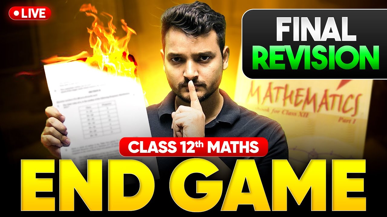 Class 12 Maths Final Revision🔥| CBSE Board Exam 2025 Ka Last Sprint | By Kuldeep Sir