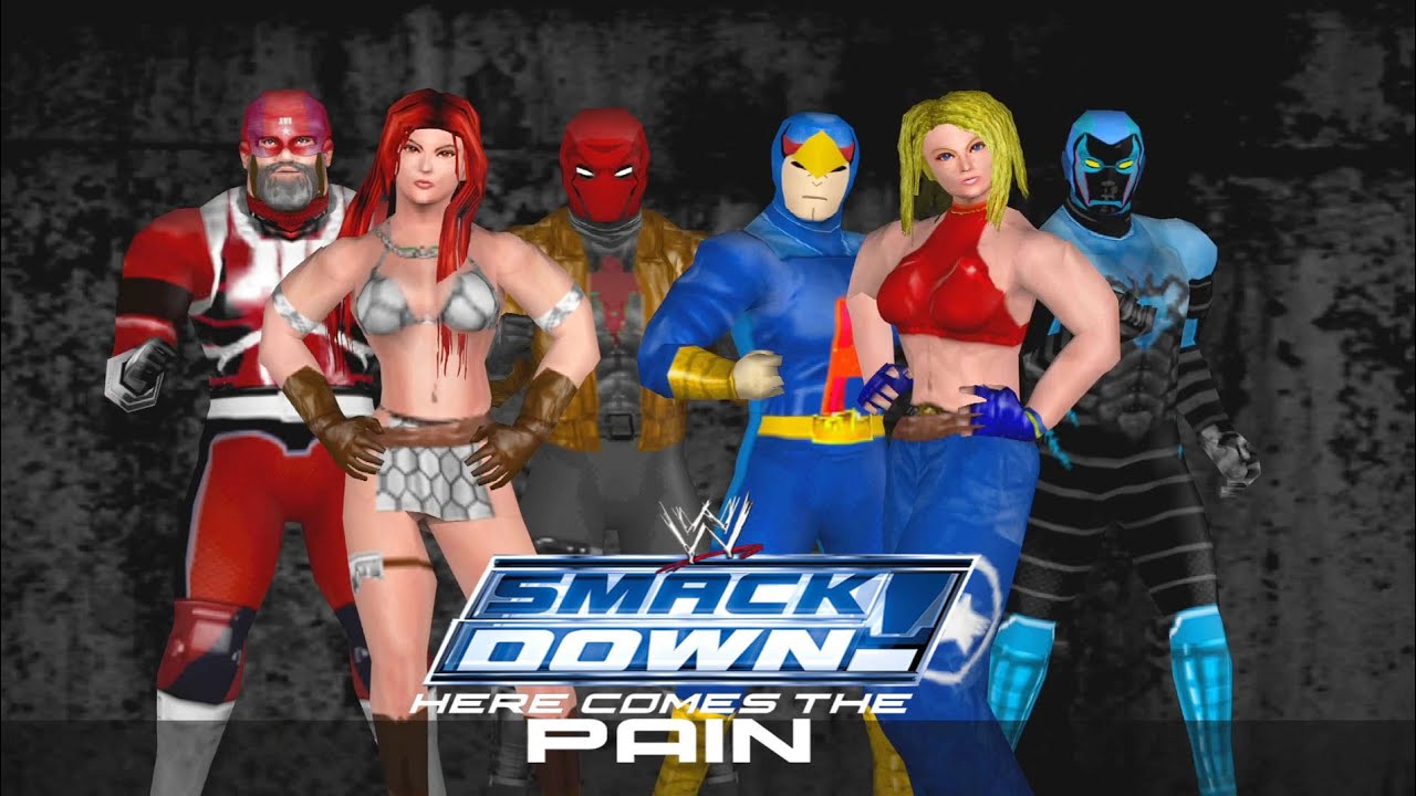 Red vs Blue Elimination Tag Match - WWE Smackdown Here Comes the Pain